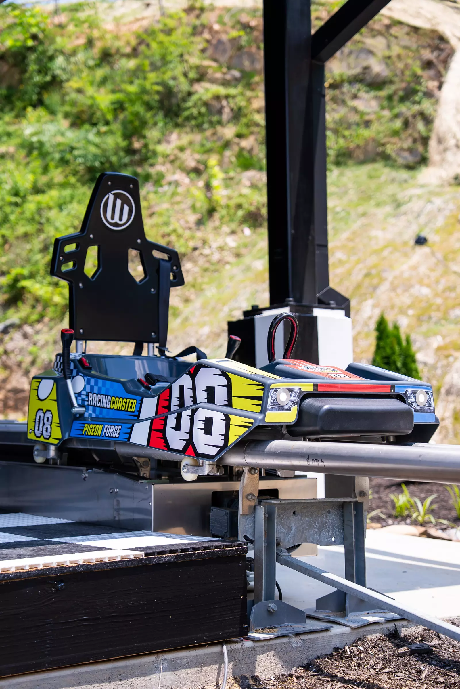 pigeon forge racing coaster