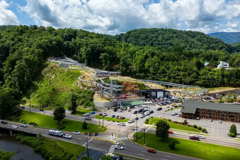 racing coaster smoky nountains