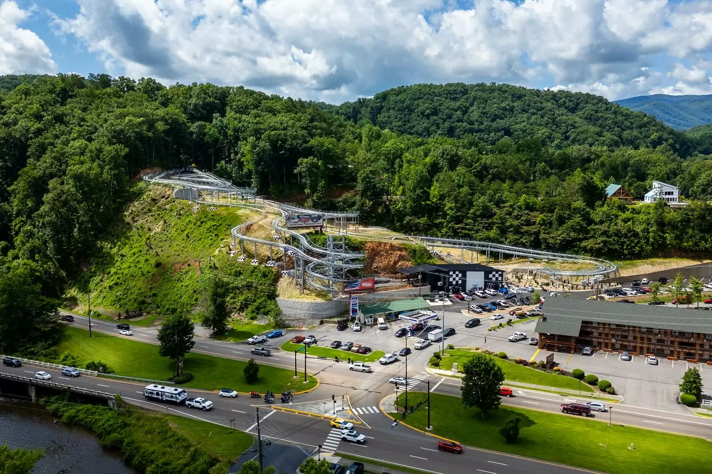 racing coaster smoky nountains